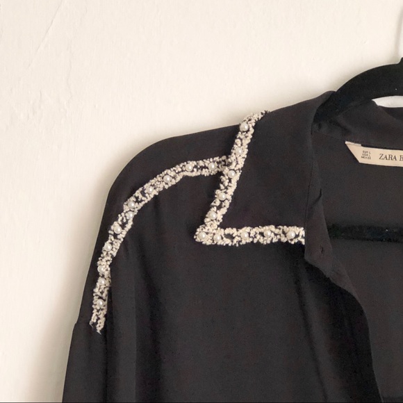 ZARA Black Tunic Top - Picture 3 of 4